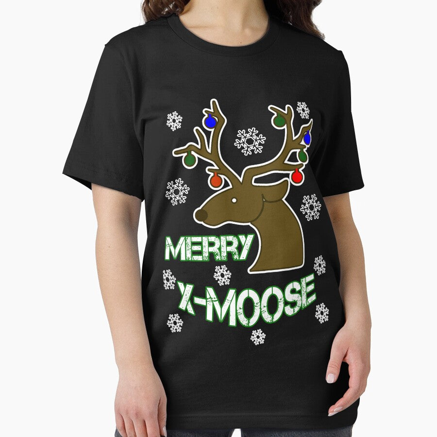 Merry X-Moose Reindeer Christmas by SharpThreadZ
