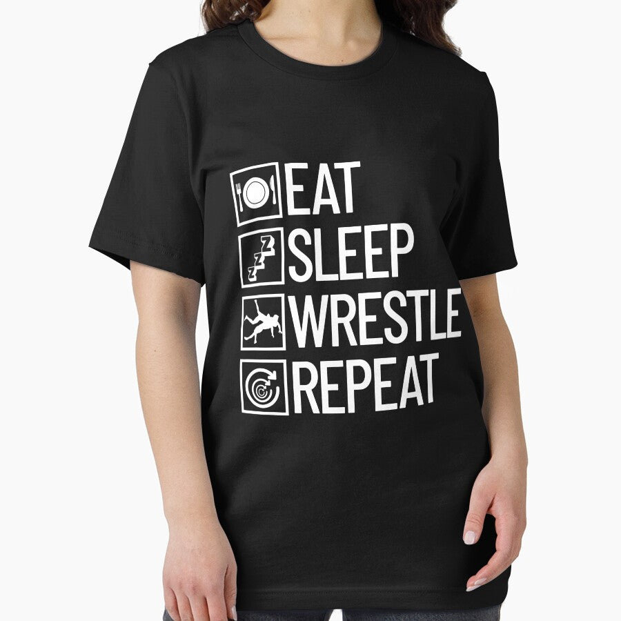 Eat Sleep Wrestle Repeat Wrestling Gear by DynamicDesign