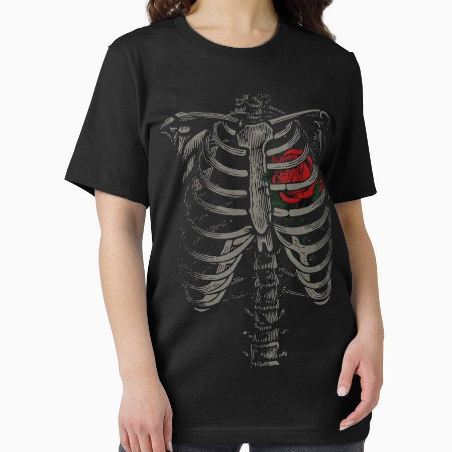 Rib cage with Rose, T-shirt by SLV7R