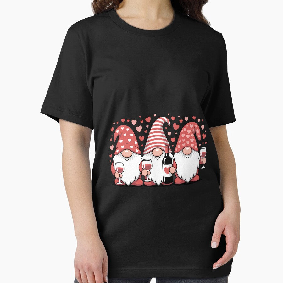 Gnome Wine Lover Happy Valentines Day Pajama by SapfireStuArt
