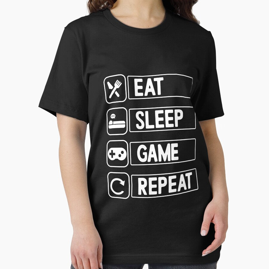 Funny Eat Sleep Game Repeat Design for Video Games Lovers by Nepaz-Designs