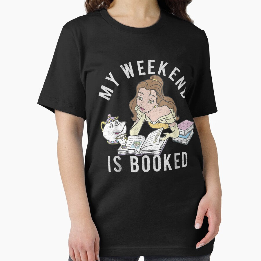 disney beauty and the beast belle my weekend is booked short sleeve by ZyonGustafson