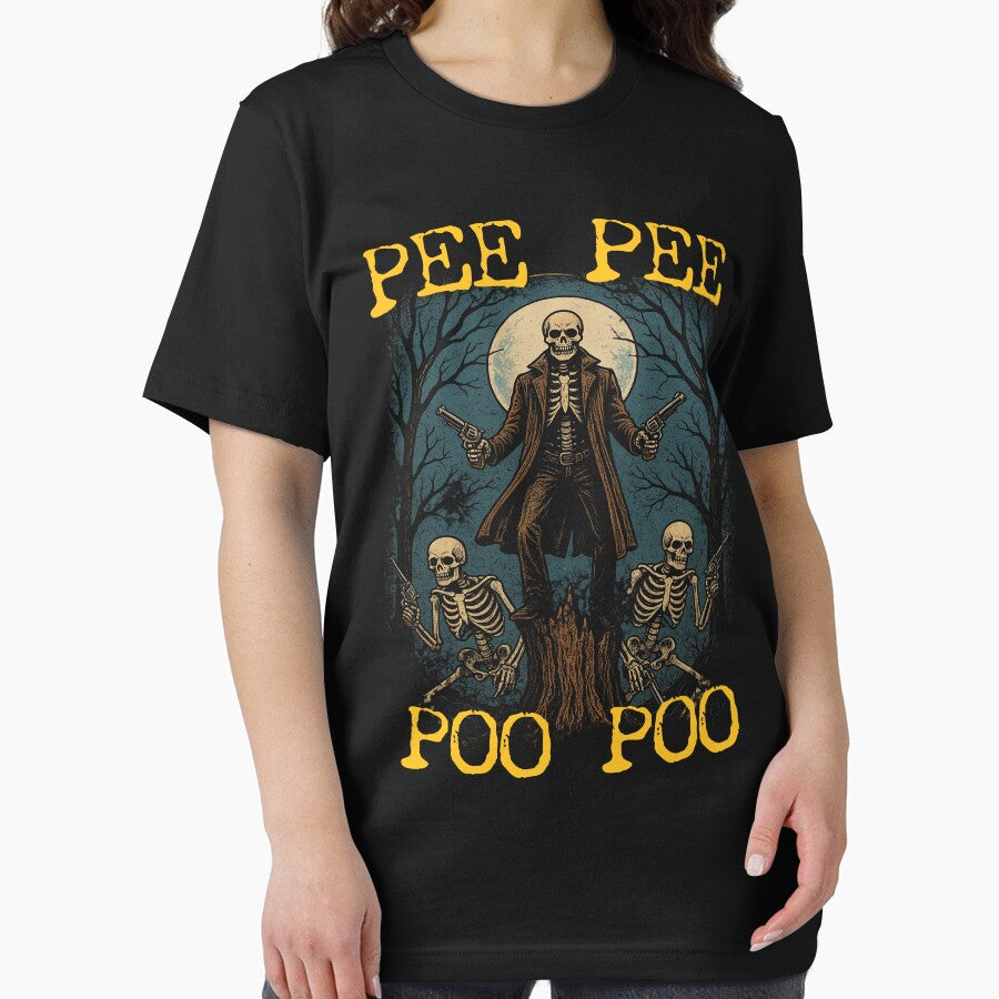 Pee Pee Poo Poo Vintage Style T-Shirt, Cursed Meme Shirt, Funny Skeleton Meme Tee, Weirdcore Gen Z Top, Vintage Drawing Shirt, Weird T Shirt, Unisex by samidsou