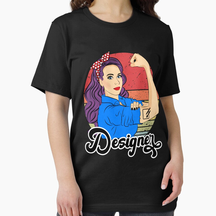 Designer Vintage Retro Strong Woman by ZNOVANNA