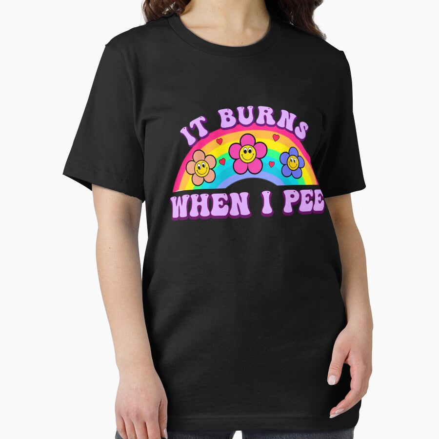 It Burns When I Pee Retro Funny Meme by artzaka
