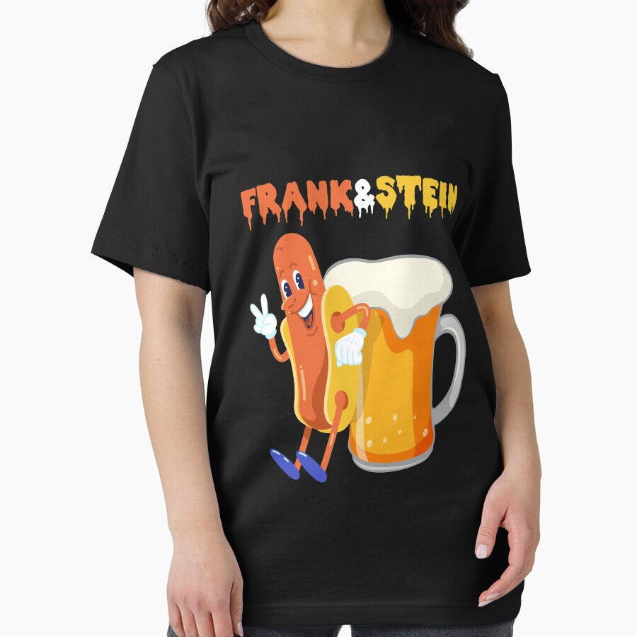 Frank & Stein halloween hot dog and beer lovers design by w1ckerman