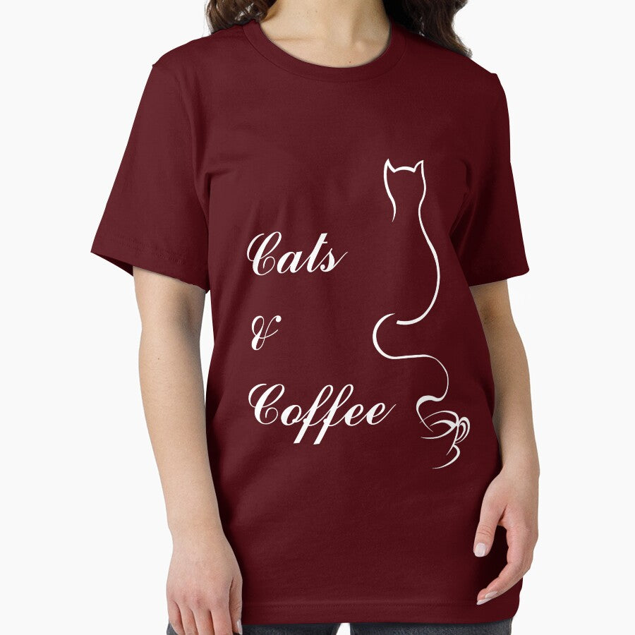 Cute Cats and Coffee T-Shirt by triharder12