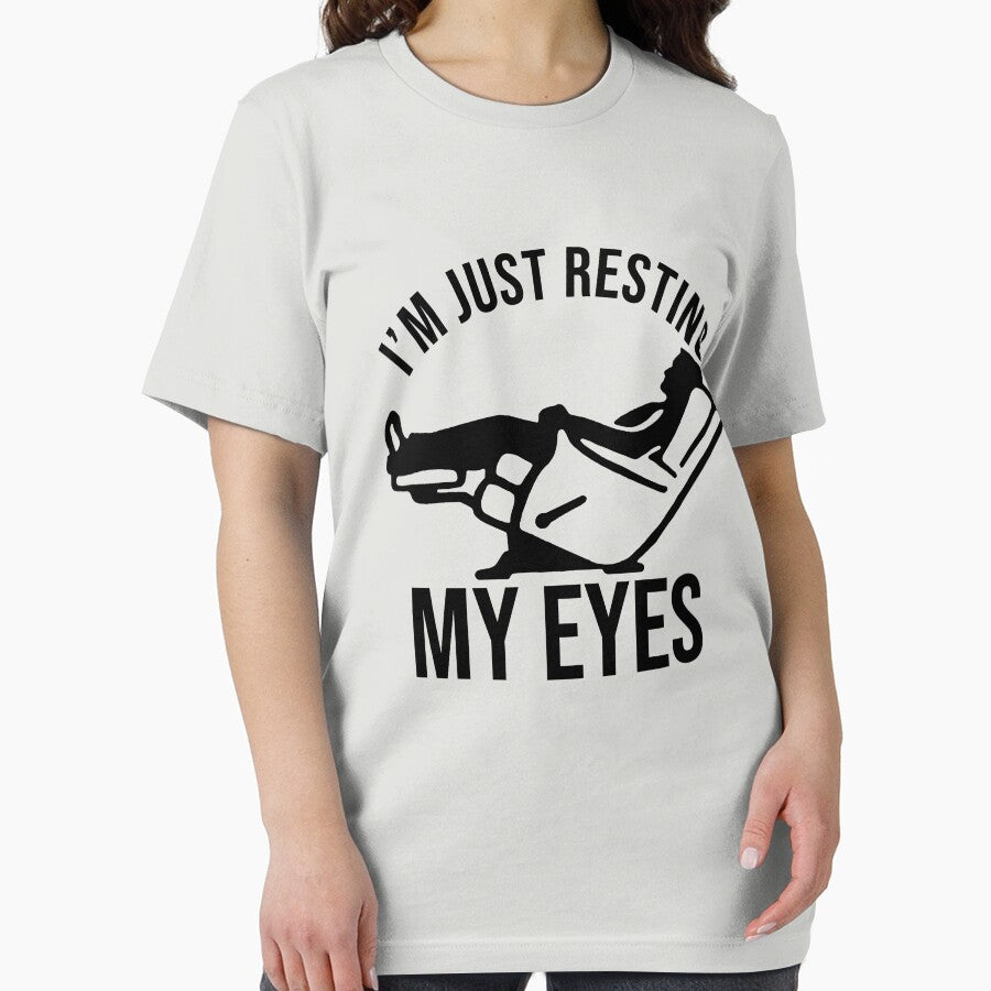 I'm Just Resting My Eyes Recliner Chair Funny Dad by DamnGoodDesign