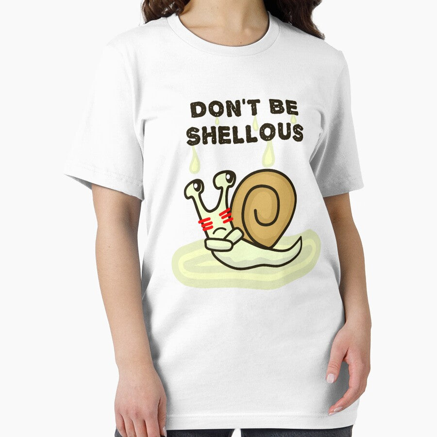 Don't be shellous, Funny Snail Pun by EnzoVectorism