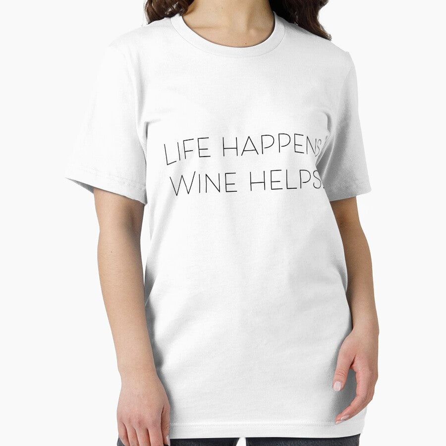 Life Happens Wine Helps by LemonbatStudio