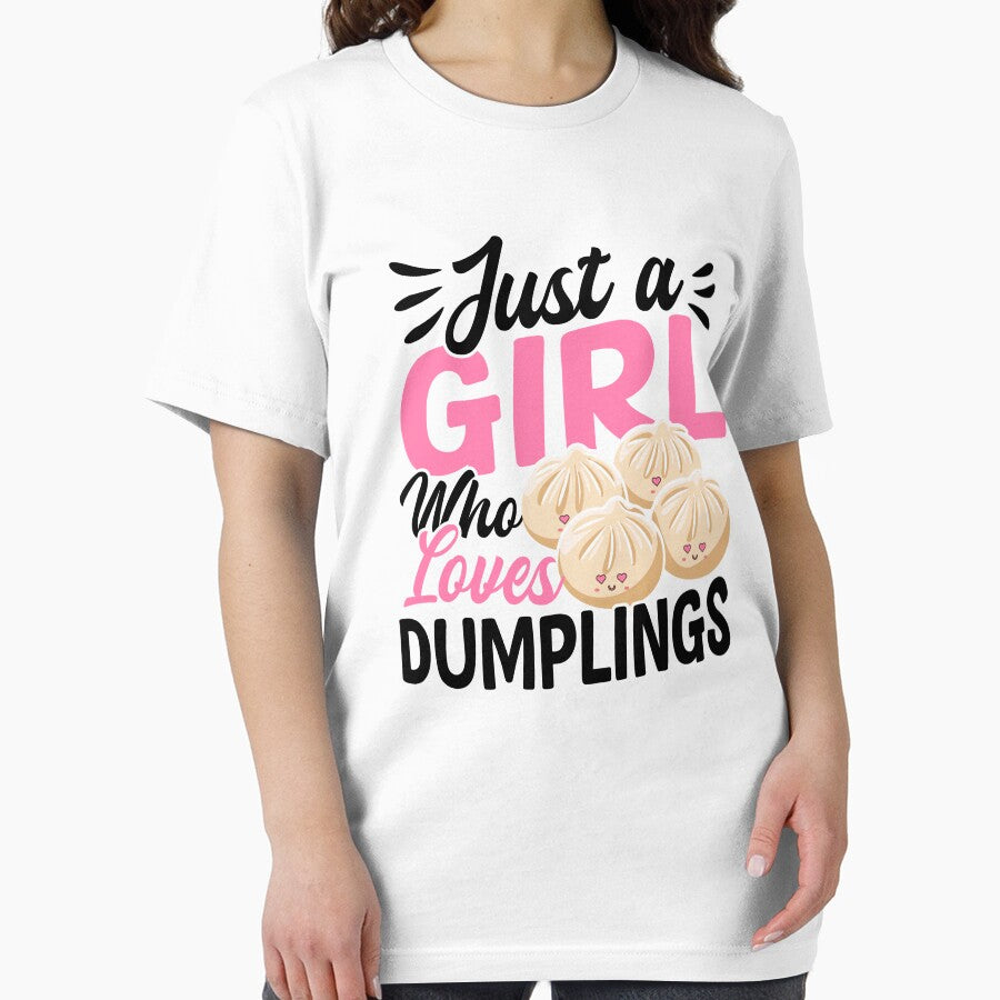 Just a Girl Who Loves Dumplings Kawaii Dumpling Design by EmeraldeaArt