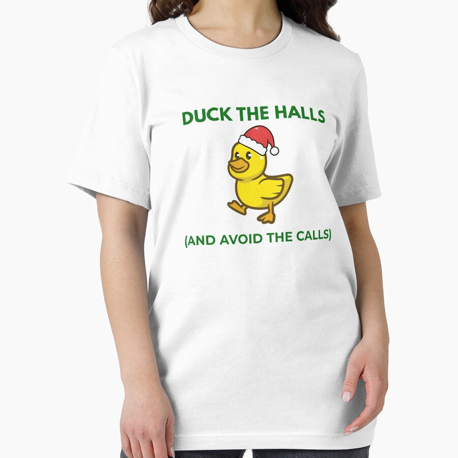 Duck the Halls | Funny Introvert Christmas Shirt by AdamIntrovert