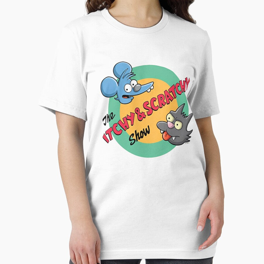 The Itchy and Scratchy Show Retro Circle Logo by Moonpaw-Whimsy