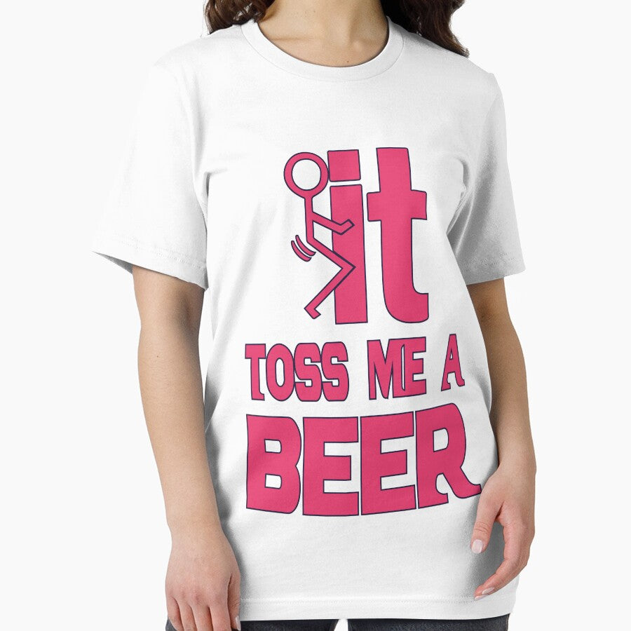 Toss me a beer - Funny beer saying. by tillhunter