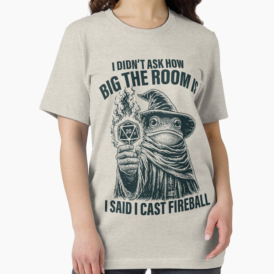Vintage Dungeons and dragons Cast Fireball, Funny Wizard Frog Meme by RandyHaskins