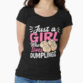 Just a Girl Who Loves Dumplings – Cute Kawaii Dumpling Lover Design by EmeraldeaArt