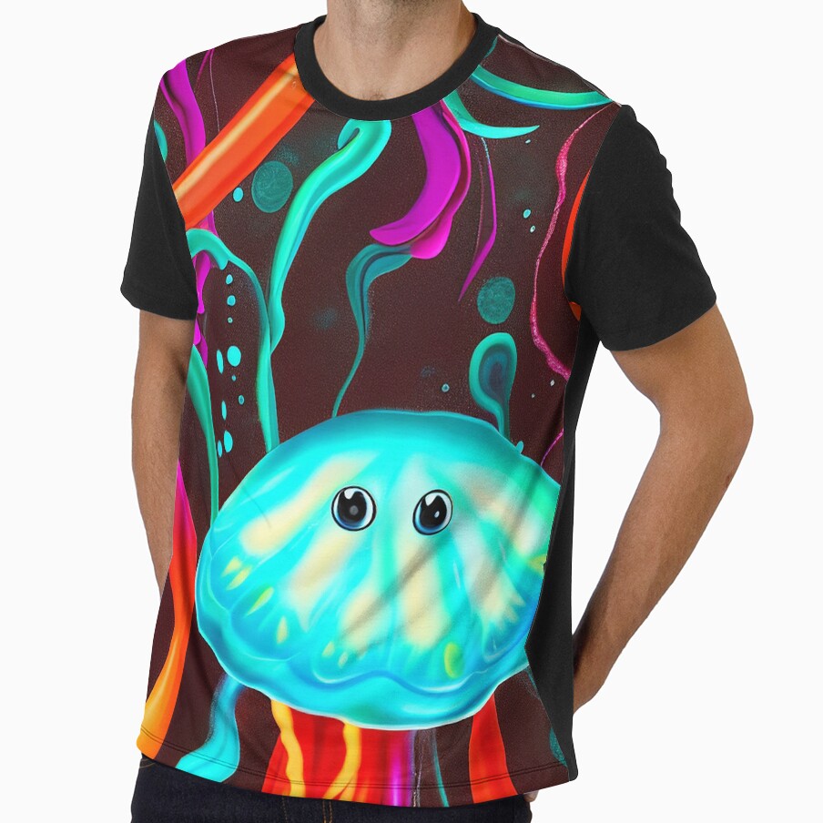 An adorable multicolored jellyfish by MetaLinda