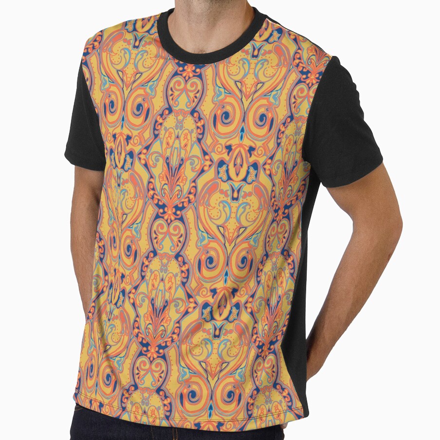 Boho Bohemian Chic Yellow Tribal Pattern by mythandframe
