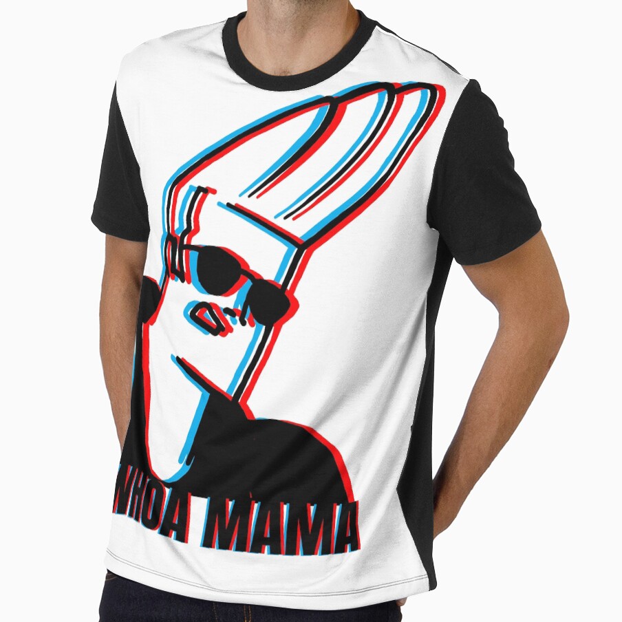 Johnny Bravo™ Whoa Mama Meme 3d Effect by sketchNkustom