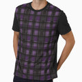 Purple Gothic Skull Plaid by NoBonesLife