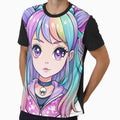 Watercolour Kawaii Pastel Goth Girl Clipart by hobikeyfimartdijital