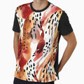 Redish brown abstract boho animal print pattern by DaisyMarroquin