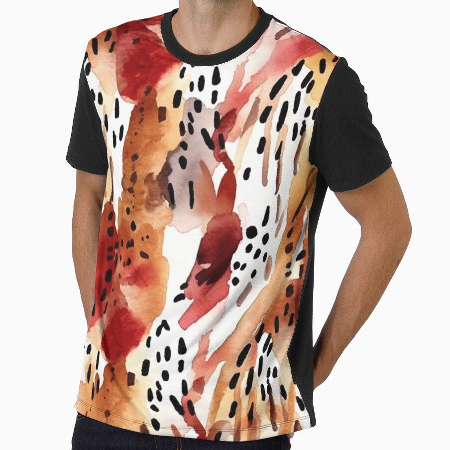 Redish brown abstract boho animal print pattern by DaisyMarroquin