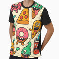 Kawaii Fun Food Pattern | Cute Donuts, Pizza & Ice Cream Monsters by Kyfrixe