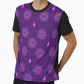 Flower patterns purple on purple by Chaoticzarts
