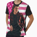 Joe Keery Steve Harrington Pink Flag by lavndershrtdays