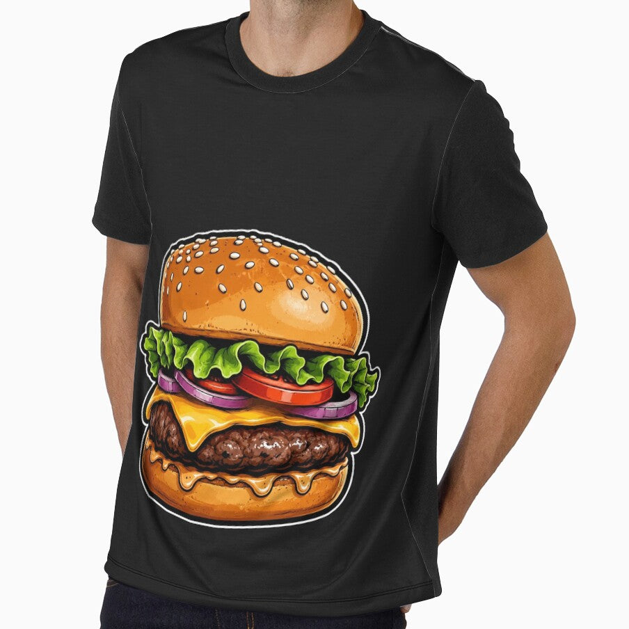 Epic Gourmet Cheeseburger Illustration by AstraDrip Studio