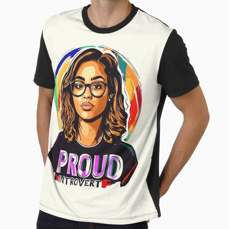 Colorful "Proud Introvert" Graphic design by Artbyminga