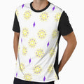Flower patterns yellow on white by Chaoticzarts