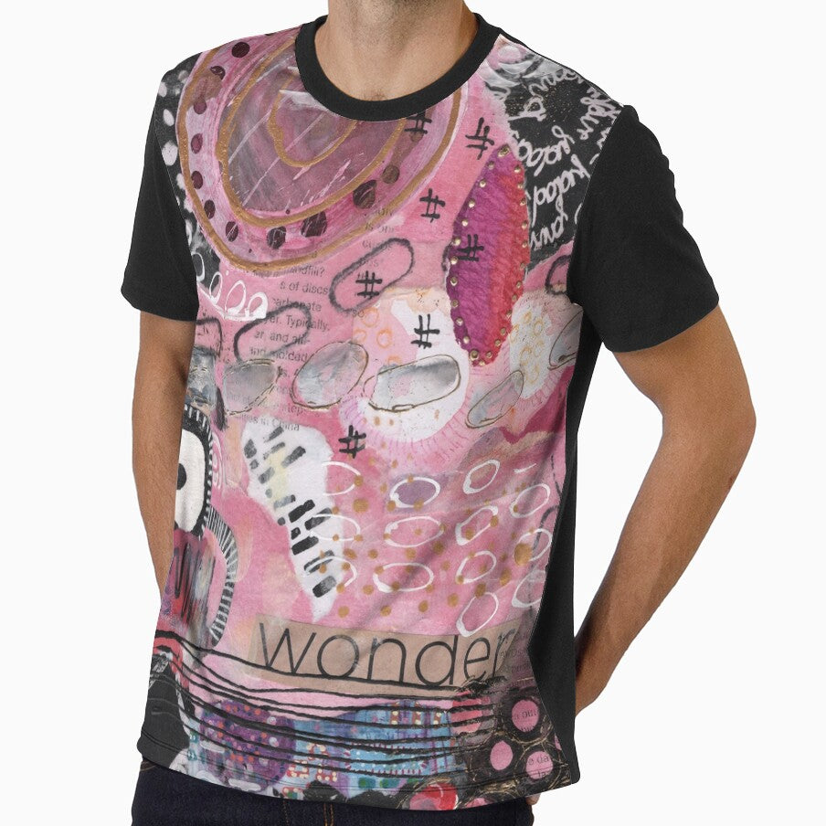 Grungy collage in pink, black and white by EmbellishEmy