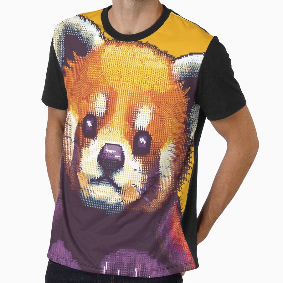 Pixel Red Panda  Cute Retro 8‑Bit Animal Art by Pixel8Prints