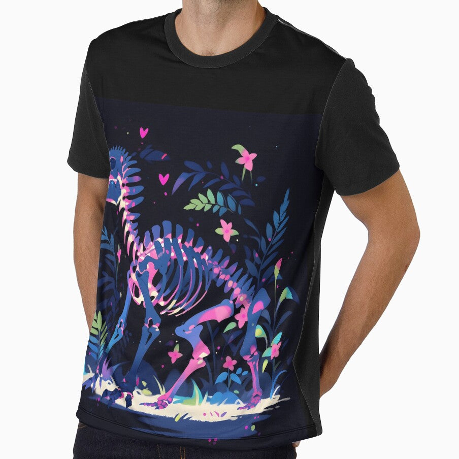 Glow in the dark dinosaur skeleton by HydraDreams