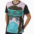 Cute hippie style girl with headband and mask by Sonia dutta_art