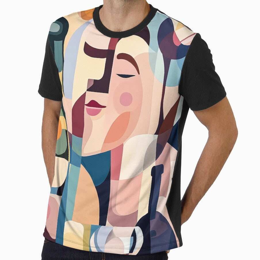 Wine and Woman in Cubist Style by FlaskLab