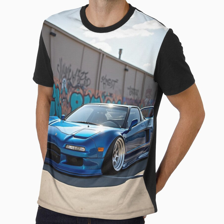blue nsx in parking lot by Legacydesignandcreations