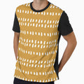 African Spotted Mudcloth, Mustard Yellow, Boho Prints by meggydesigns