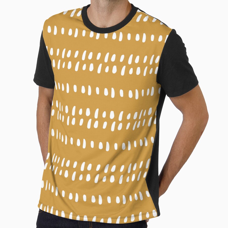 African Spotted Mudcloth, Mustard Yellow, Boho Prints by meggydesigns