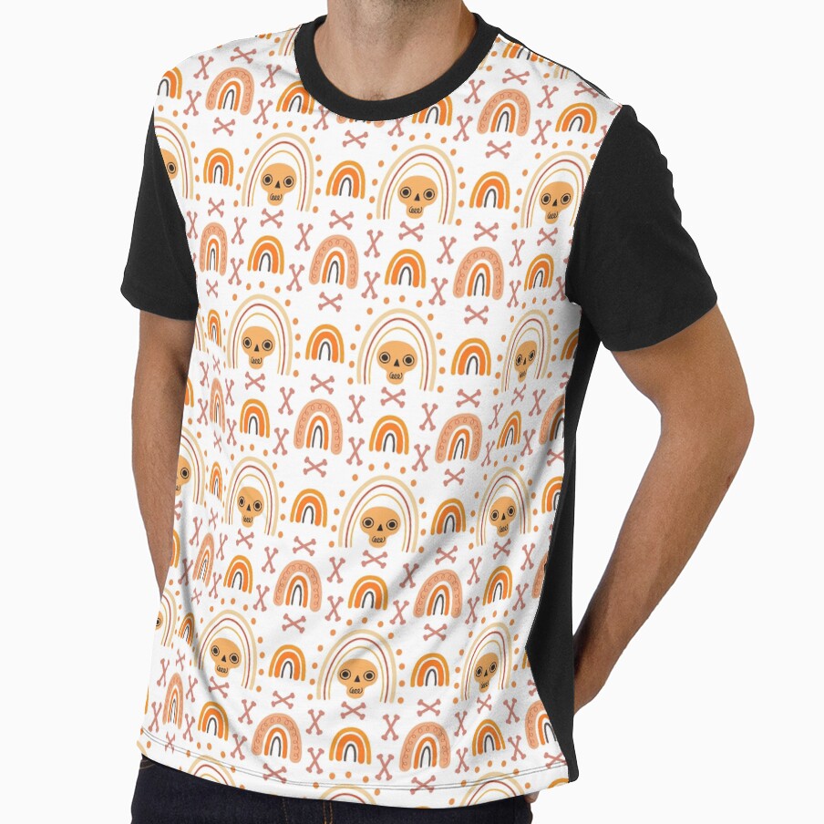 Rainbow Boho Halloween pattern by ElLocoMus