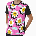 Groovy Smiley Face Daisy Cloud by Maussa Ivimas