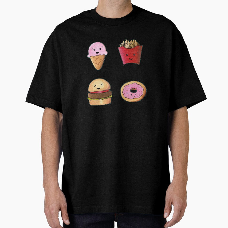 Kawaii Fast Food, Turquoise by christinaashman