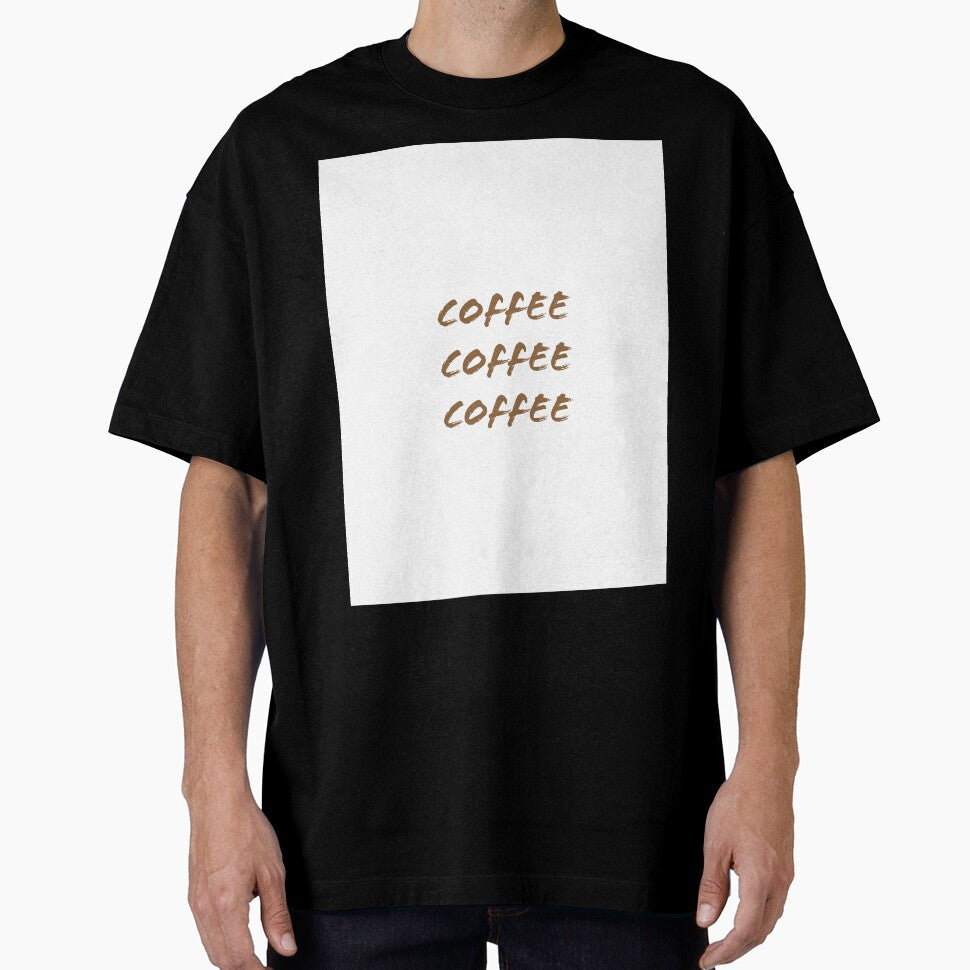 Coffee coffee coffee brown text white background by Blackdomino