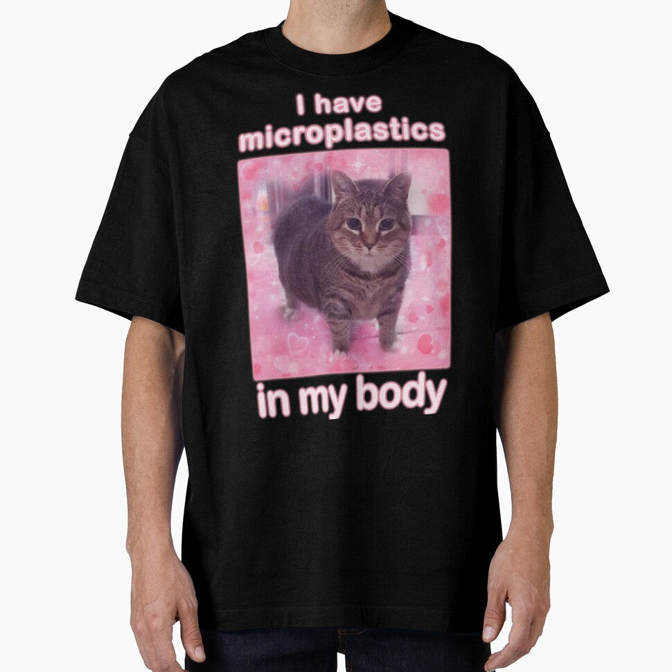 Microplastics in Body Funny Cat Meme Gifts by MemishDesign