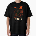 ENTJ Personality Abstract Art – MBTI Design (Center Print) by W-Rm