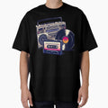90's Retro Boombox Cassette & Vinyl Record by D-Dreamweaver