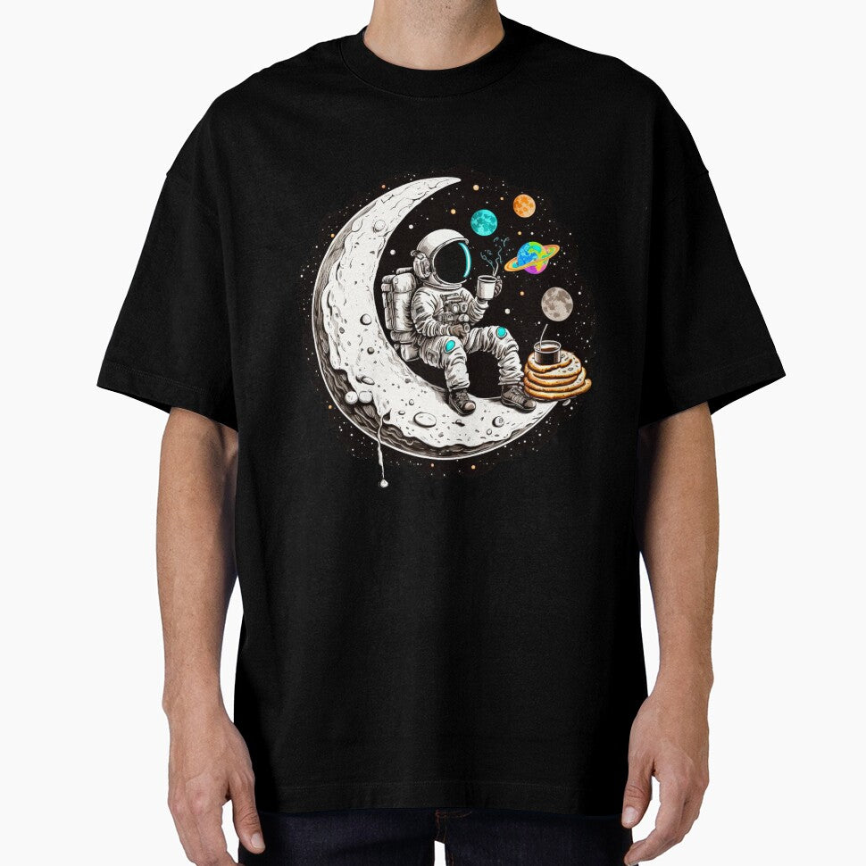 Astronaut Drinking Coffee on the moon by Mike Notis