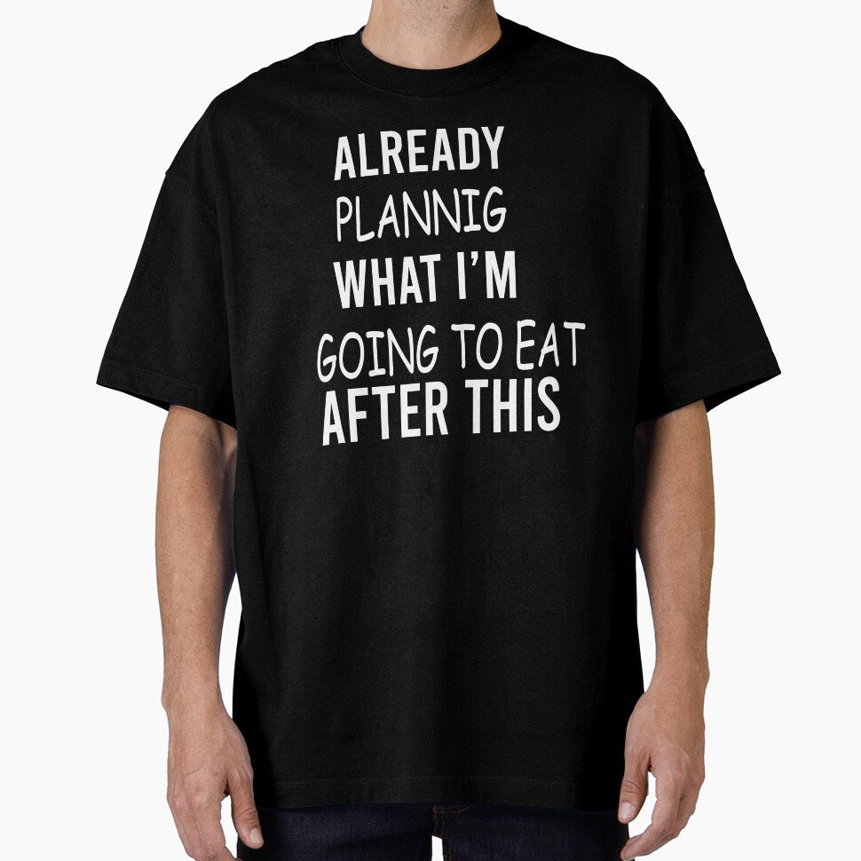 Already planning what I'm going to eat after this Slim Fit T-Shirt by paradise Shop ⭐⭐⭐⭐⭐